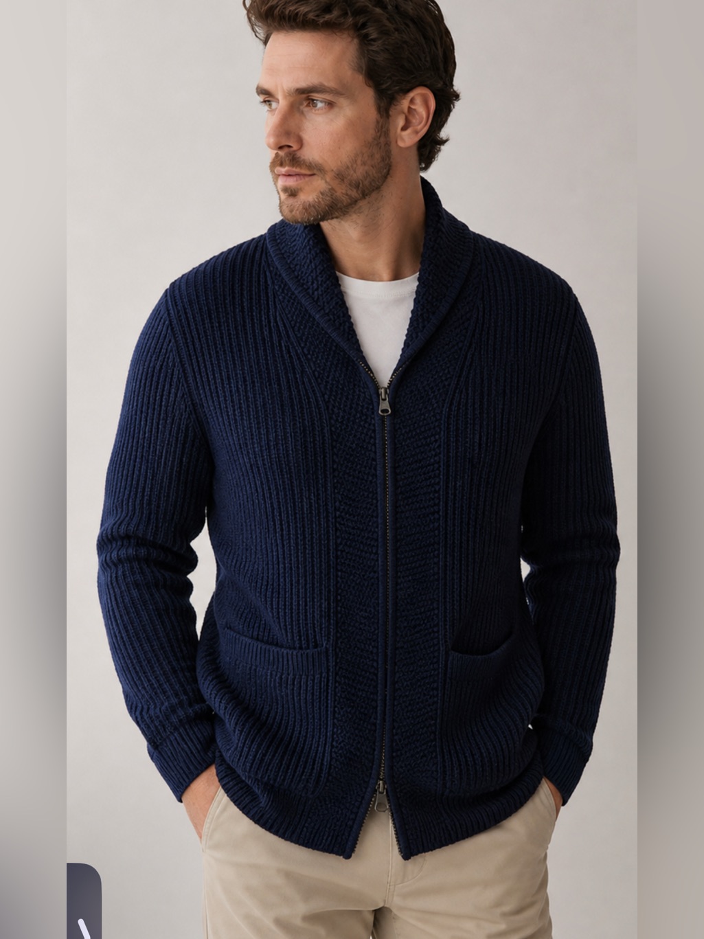 Levi’s Zip Patch-Pocket Knit Cardigan